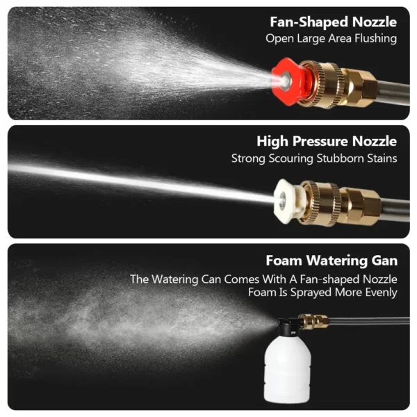 High Pressure Water Gun Electric Car Household Rechargeable Lithium Battery Wireless Spray Washer Cleaner Washing Machine - Image 4