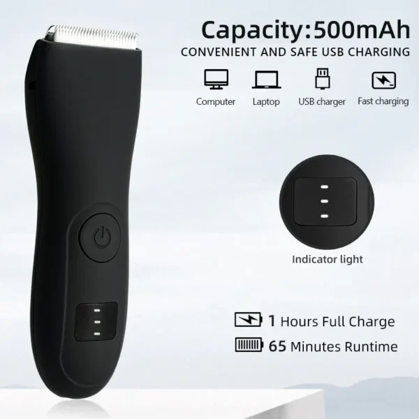 Mens Body Hair Trimmer for Men Balls Women Lady Shaver Hair Removal Bikini Trimmer Groin & Body Shaver Groomer Arm Beard Razor - Image 3