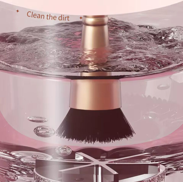T83C-Electric Makeup Brush Cleaner Portable Makeup Brush Cleaner Machine Quick Cleaning Makeup Brush B - Image 3