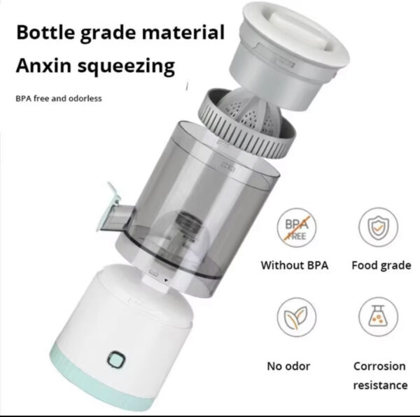 Portable Usb Automatic Juicer Small Multifunctional Juice Residue Separation And Charging Bidirectional Spiral Juicer Cup - Image 3