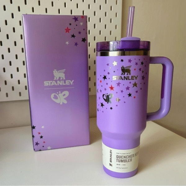Coach-Inspired Stanley Style Tumbler 40oz with Handle & Straw – Insulated Travel Mug, Flowstate Lid, Gift for Women - Image 12