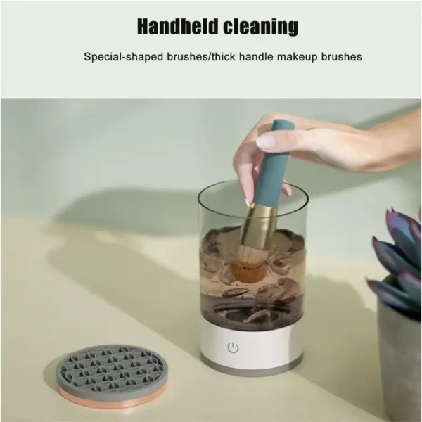 Electric Makeup Brush Cleaner Machine Beauty Makeup Brush Cleaner Portable Makeup Brush Cleaning Solution Cosmetic Brush - Image 5