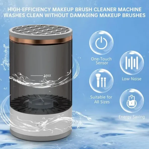Electric Makeup Brush Cleaner Machine Beauty Makeup Brush Cleaner Portable Makeup Brush Cleaning Solution Cosmetic Brush - Image 3