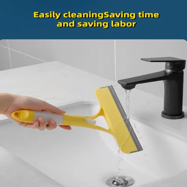 3In1 Glass Wiper Scraper Shower Squeegee Cleaner car Squeegee With Silicone Holder Bathroom Mirror Wiper Glass Cleaning Tool - Image 2