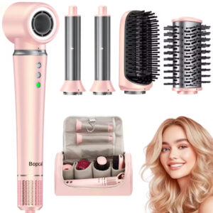 5 in 1 Hair Styler & Dryer Brush Airwrap Multi Styler Alternative 1200W Hair Dryer Straightener & Travel Bag