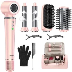 5 in 1 Hair Styler & Dryer Brush – Airwrap Multi-Styler Alternative, 1200W Hair Dryer, Straightener & Travel Bag