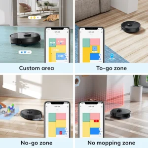ILIFE A20 Robot Vacuum & Mop Combo – 3000Pa, LiDAR Navigation, Smart Mapping, App & Alexa Control, Quiet 3-in-1 Cleaner for Pet Hair, Alternative to Roborock, Shark & Yeedi