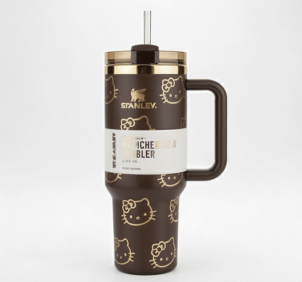 40oz Insulated Quencher Tumbler with Handle & Straw – Leak-Proof Travel Cup | Stanley Style FlowState Lid | Keeps Drinks Cold 24H - Image 2